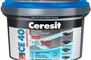 Затирка CERESIT CE 40 Aquastatic - Серо-голубой 85 (2 кг) /12