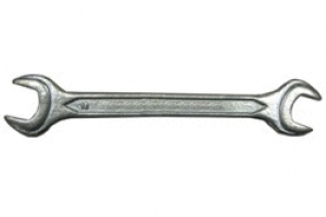 БИБЕР 90602 Ключ гаечный рожковый, кованый, оцинкованный 8х10мм (12/600)