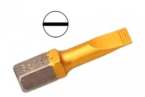 Бита Hammer Flex 203-139 PB SL-1,2*6,5 25mm (1pc) TIN, 1шт.
