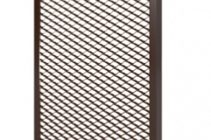 Экран металлический на радиатор 4-х секционный 4ДМЭР коричневый (Эковент)