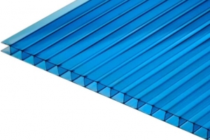 Поликарбонат GREEN GARDEN синий 4 мм 2,1*6м. (0,57 кг/кв.м)