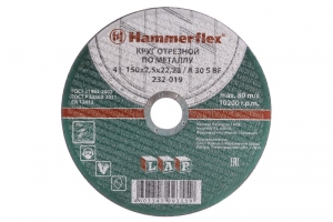 Круг отрезной Hammer Flex 232-019 по металлу A 30 S BF / 150 x 2.5 x 22,23
