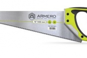 Ножовка по дереву 350 мм, 3d, каленый зуб, двухкомпонентная рукоятка, ARMERO