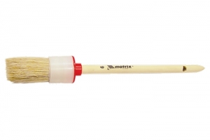 Кисть круглая 55 мм (№16), натуральная щетина, деревянная ручка// MTX