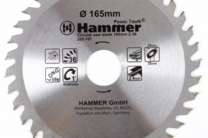Диск пильный Hammer Flex 205-107 CSB WD 165мм*36*30/20мм по дереву