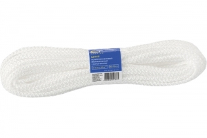 Шнур вязаный полипропиленовый с сердечником белый, 7 мм, L - 20 м, 320 кгс