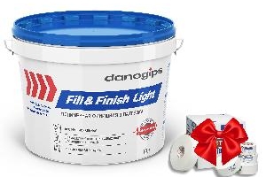 Шпатлевка Danogips Fill&Finish Light полимерная готовая финишная для швов (12,3 кг) /48