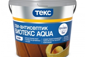 Лак-антисептик Текс Биотекс Aqua Эко-защита Рябина (0,9 л)