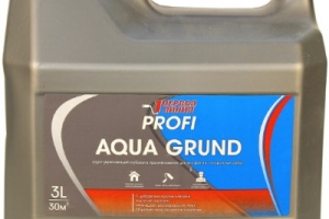 Грунт готовый универсальный латексный Первая линия PROFI Aqua Grund влагоизолятор (3 л) /144