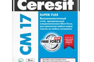 Клей для плитки CERESIT CM 17 Высокоэластичный (25 кг) /48