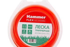 Леска триммерная Hammer Flex 216-105 2.0мм*15м круглая