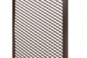 Экран металлический на радиатор 3-х секционный 3ДМЭР коричневый (Эковент)