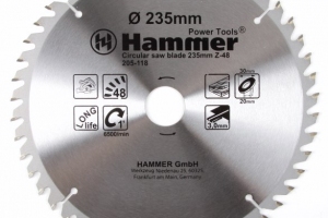 Диск пильный Hammer Flex 205-118 CSB WD 235мм*48*30/20мм по дереву
