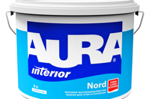 Краска интерьерная акриловая AURA NORD (9 л)