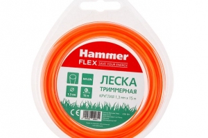 Леска триммерная Hammer Flex 216-101 1.3мм*15м круглая